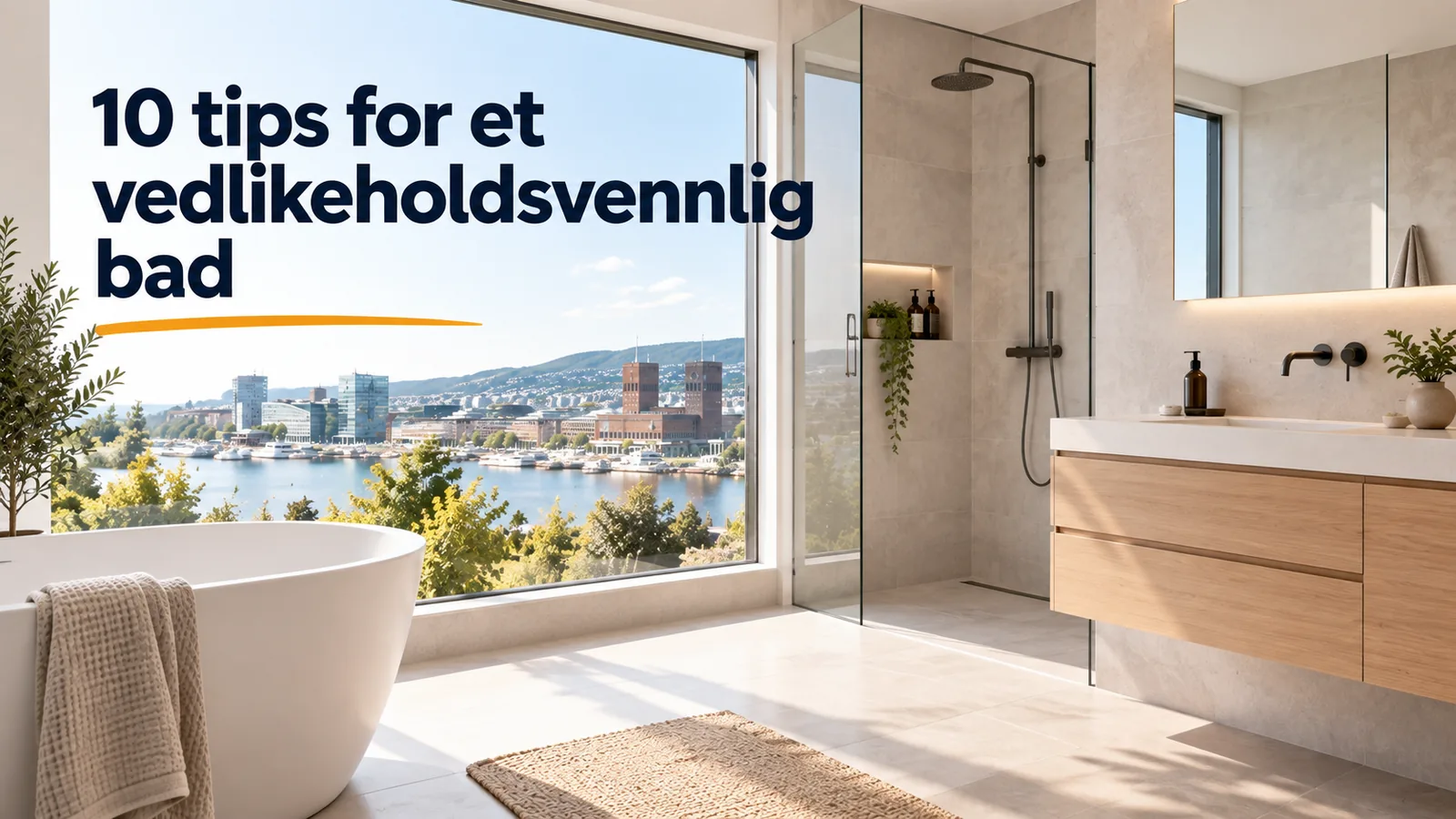 10 tips for et vedlikeholdsvennlig bad