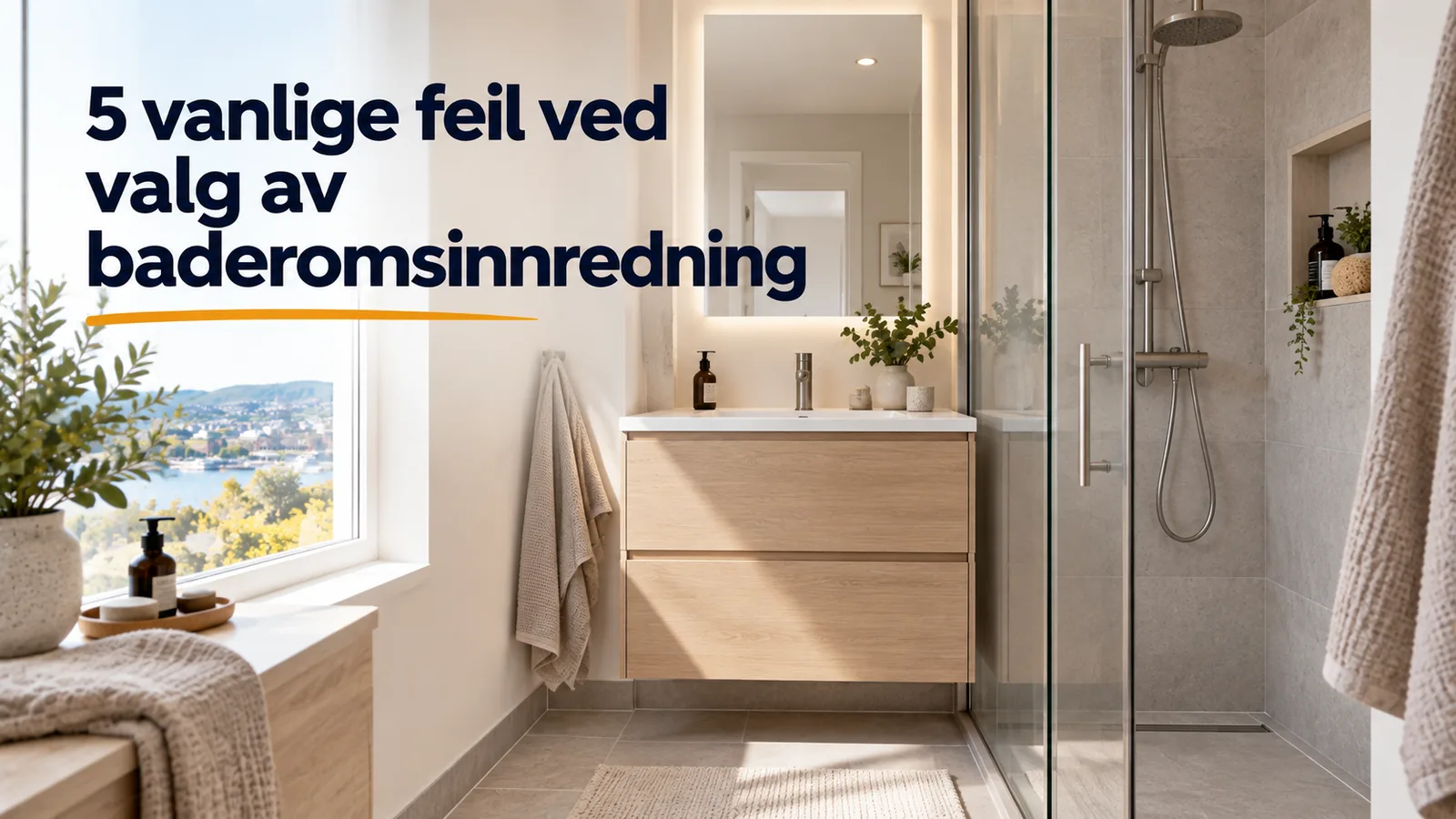 5 vanlige feil ved valg av baderomsinnredning