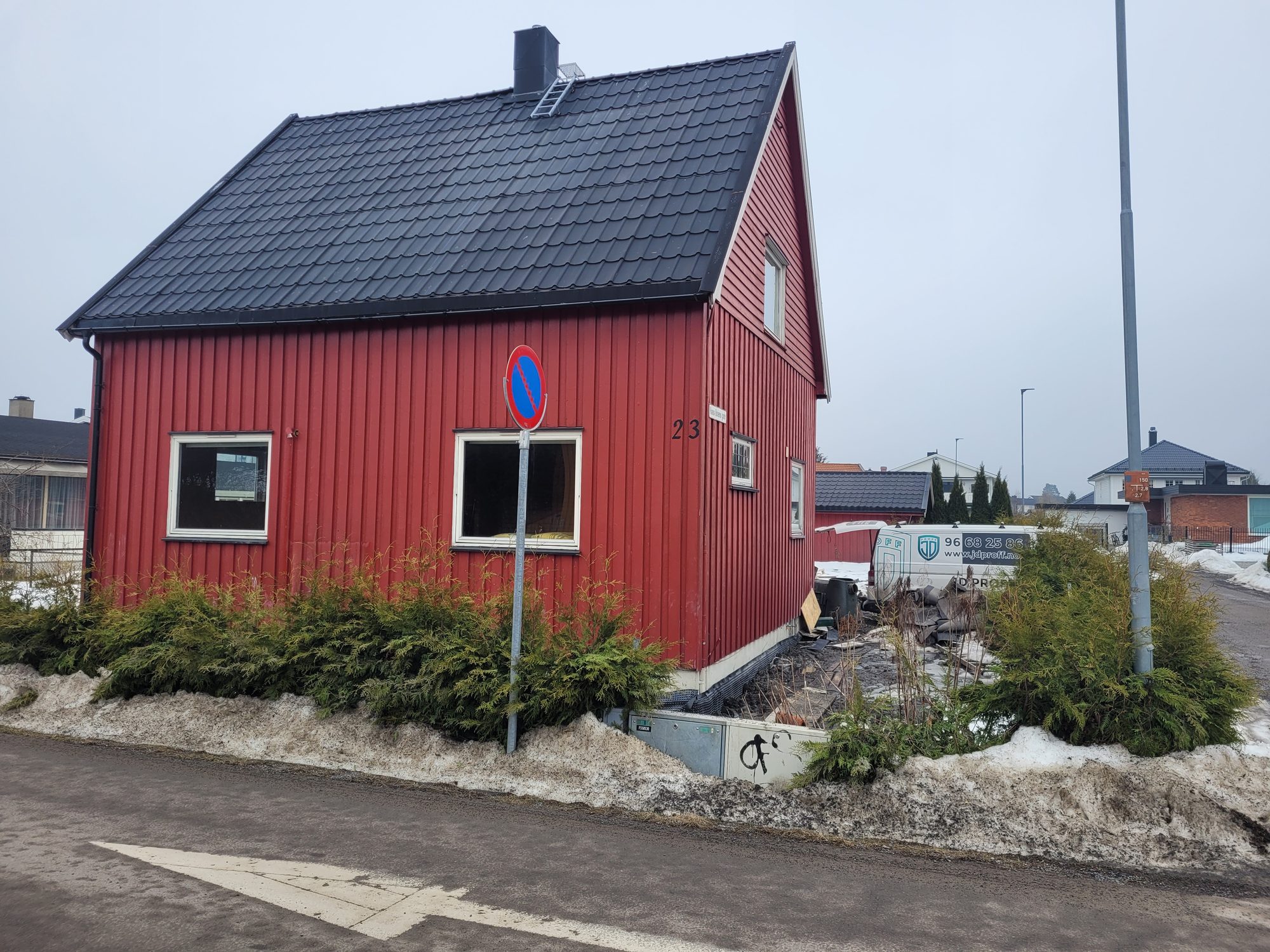 Huset i Lillestrøm før ombygging