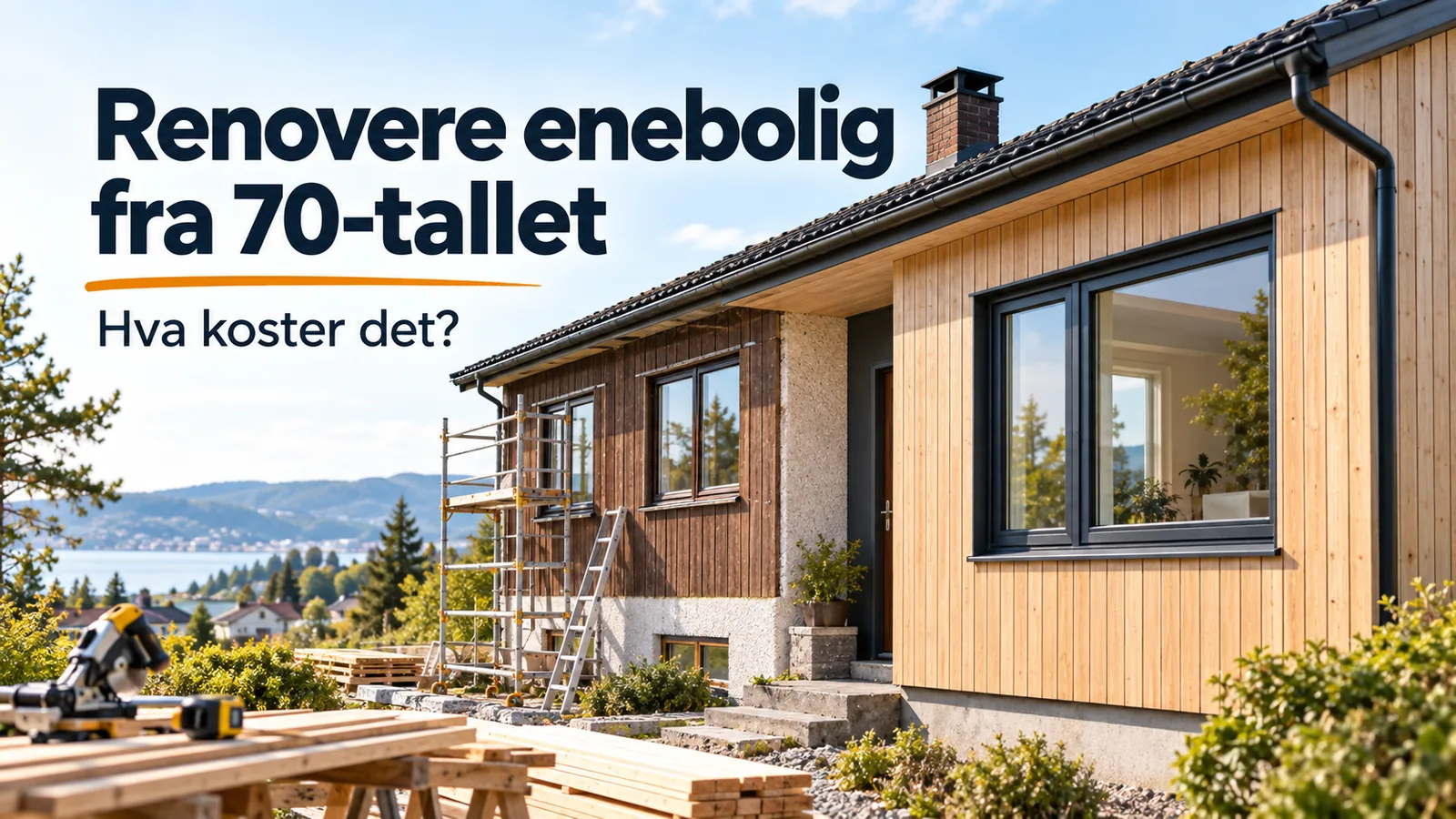 Renovere enebolig fra 70-tallet: Hva koster det?