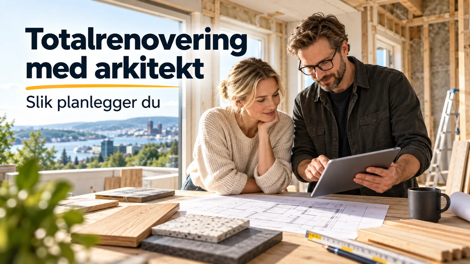 Totalrenovering med arkitekt: Slik planlegger du