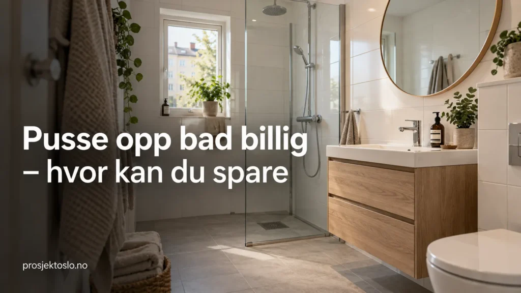 Pusse opp bad billig – hvor kan du spare