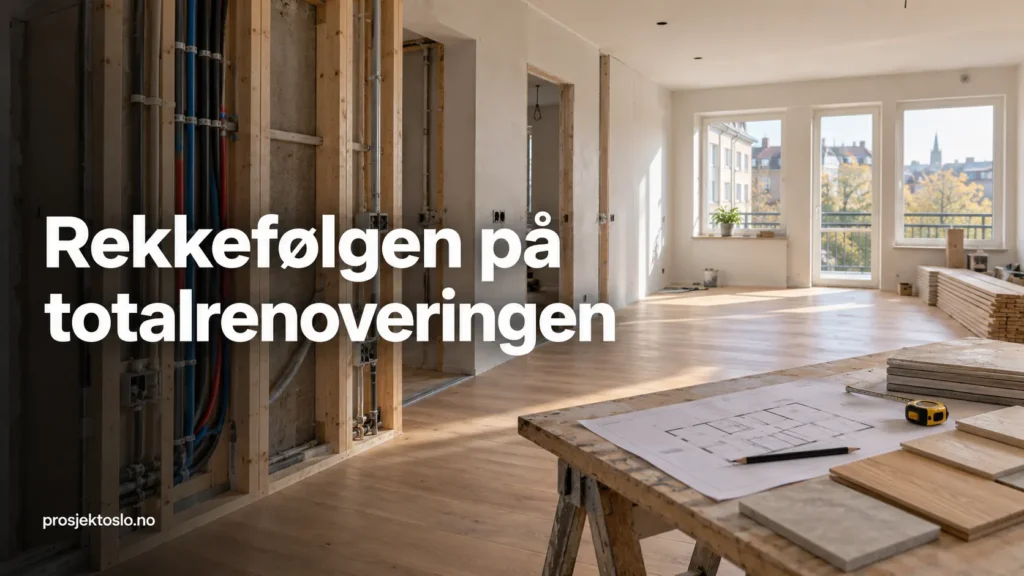 Rekkefølgen på totalrenoveringen